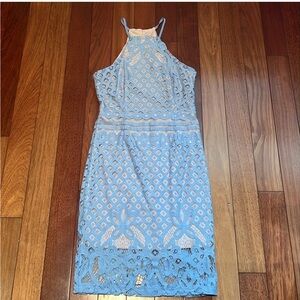 Lulus blue midi dress